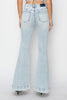 Risen Full Size High Rise Front Patch Pocket Flare Jeans