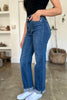 Judy Blue Full Size High Waist Front Seam Detail Straight Jeans