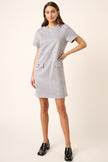 Mittoshop Suede Short Sleeve Mini Dress