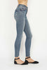 Judy Blue Full Size Tummy Control Vintage Wash Hem Destroy Skinny Jeans