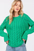 SAGE + FIG Cable-Knit Long Sleeve Sweater