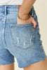 Judy Blue Full Size High Waist Rhinestone Decor Denim Shorts