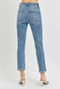 Risen Full Size High Rise Cropped Roll Up Jeans