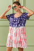 BiBi American Flag Theme Tee Dress