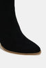 Beast Fashion Suede Point Toe Ankle Booties