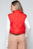 Snobbish Snap Down Quilted Crop Vest