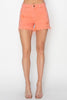 RISEN Full Size High Waist Ripped Denim Shorts