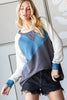 HOPELY Color Block Long Sleeve T-Shirt