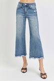 Risen High Rise Cropped Flare Jeans