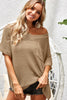 BiBi V-Neck Short Sleeve Knit Top