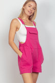 VERY J Adjustable Suspender Overalls with Pockets